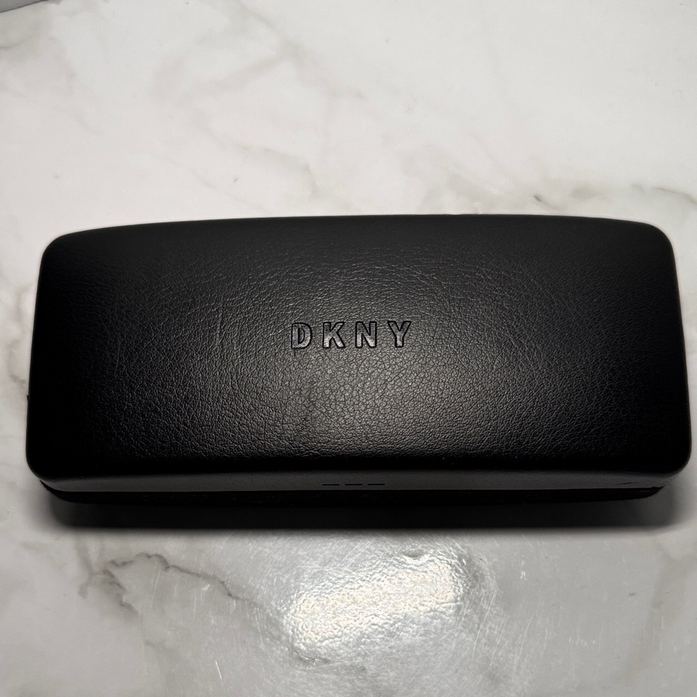 DKNY Classic Black Eyewear Case. Preloved with flaws.